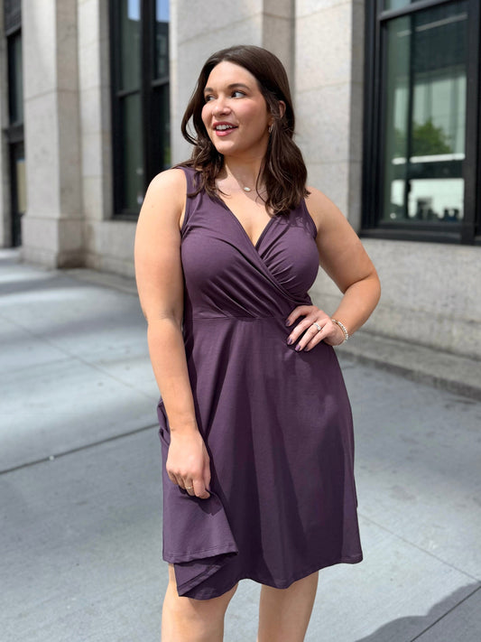 WREN dress in Plum