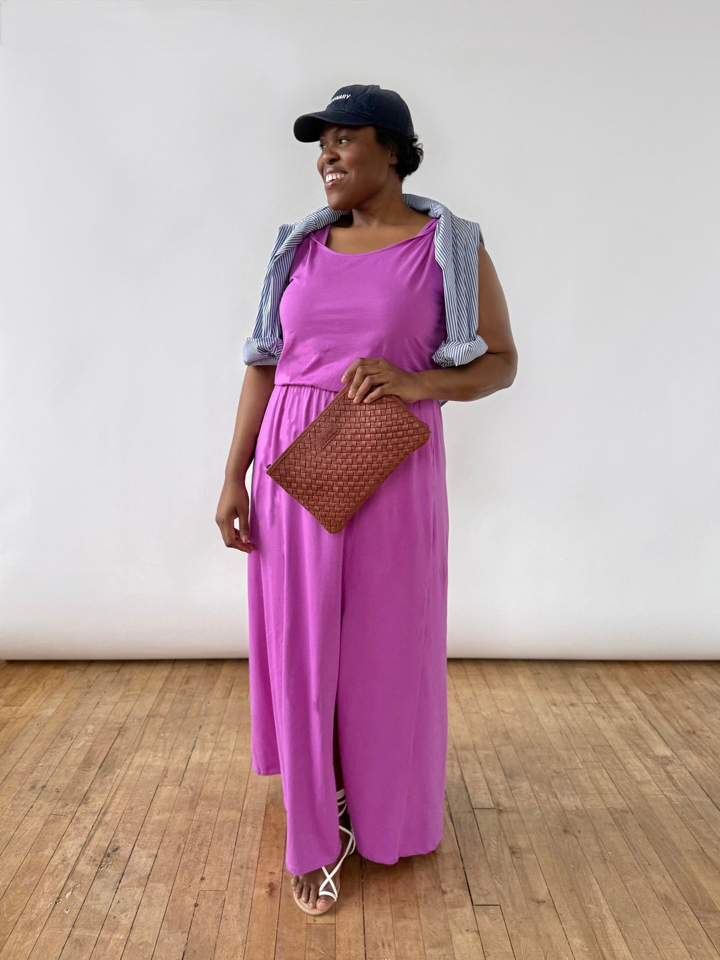MICHAL dress in Magenta Bloom
