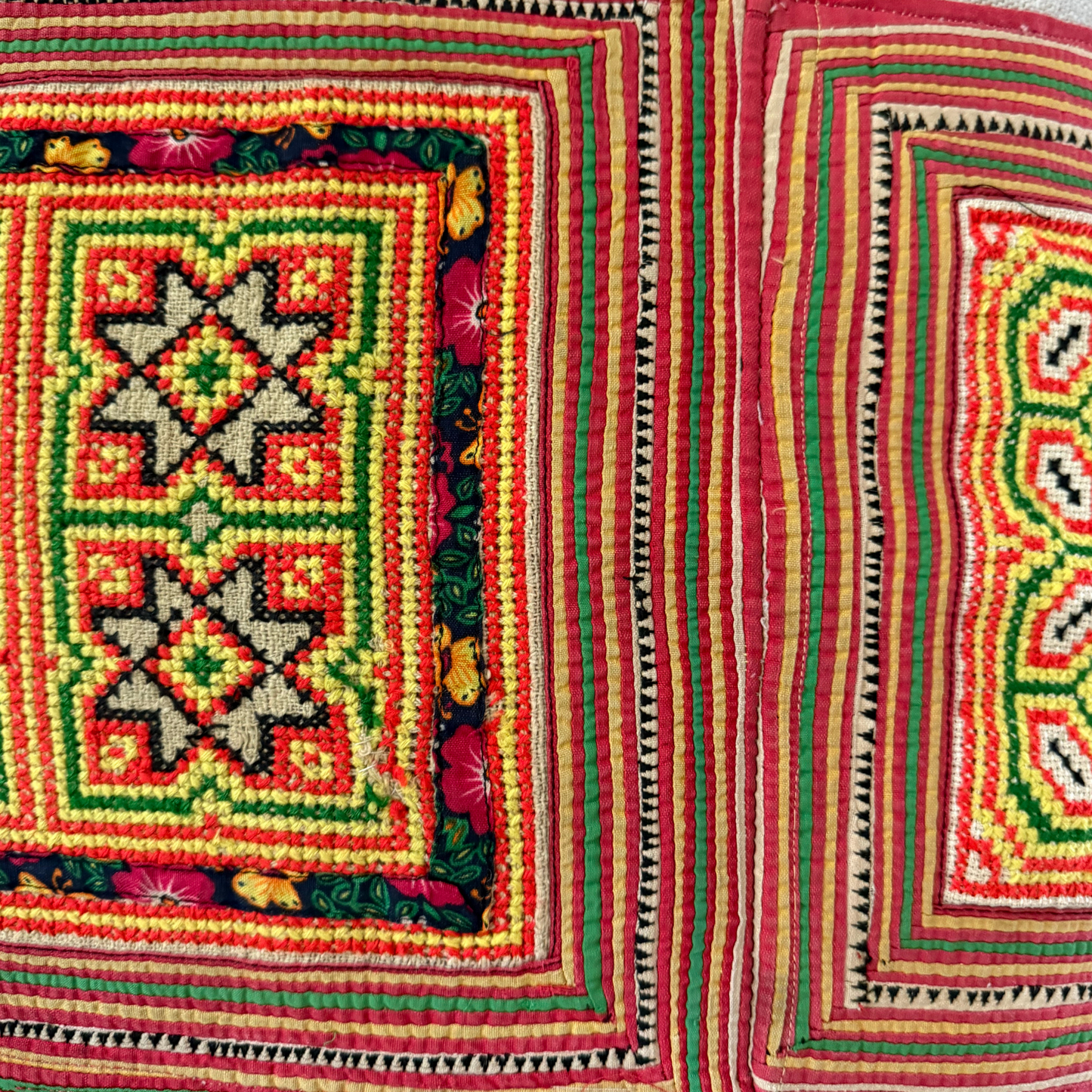 Hmong & Hemp Throw Pillow Cover