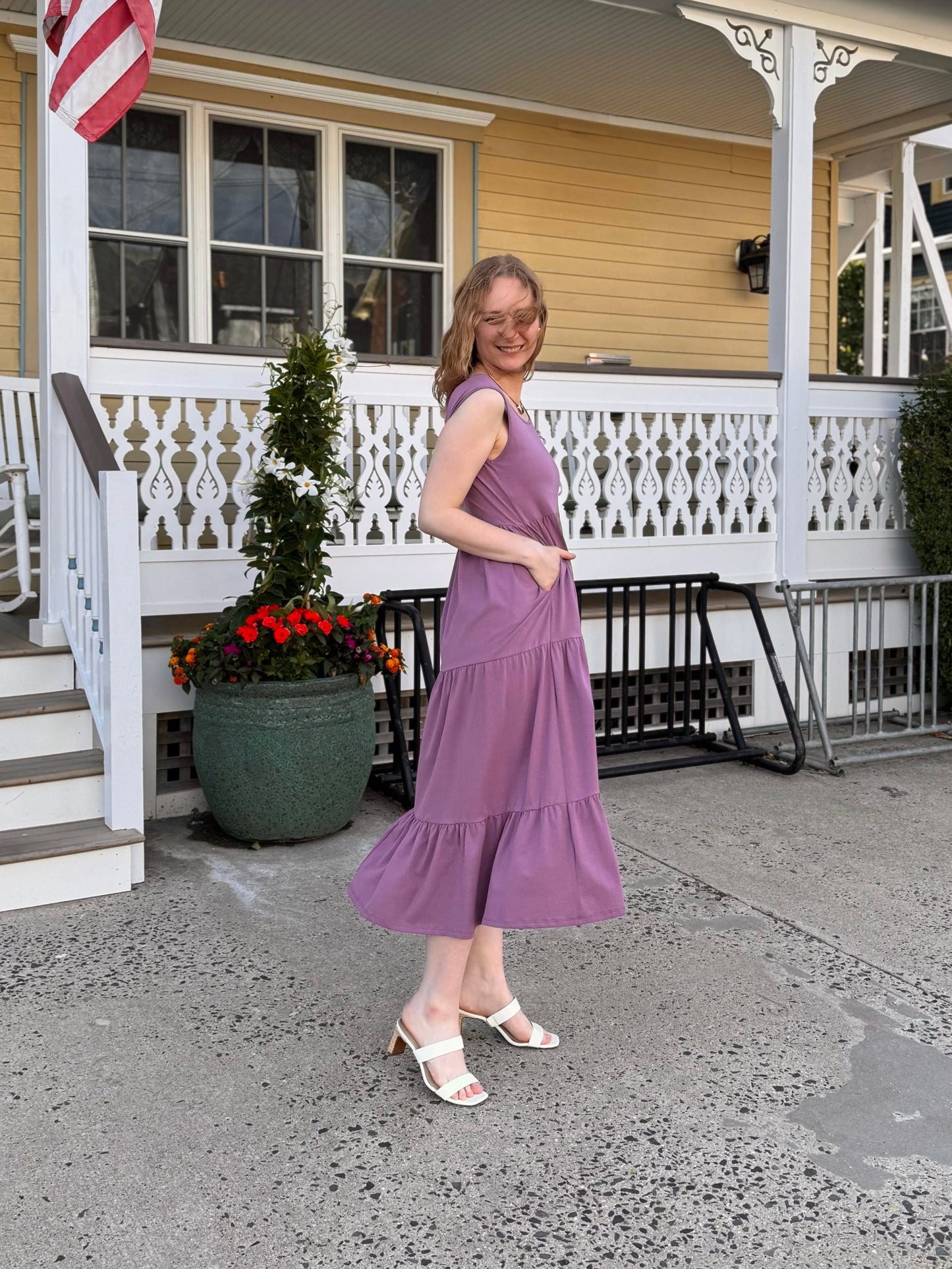DARCY dress in Dusty Orchid