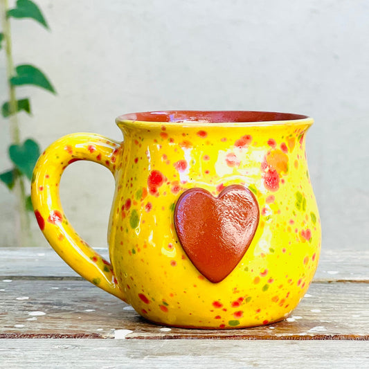 Calliope Heart Mug - Yellow Surprise