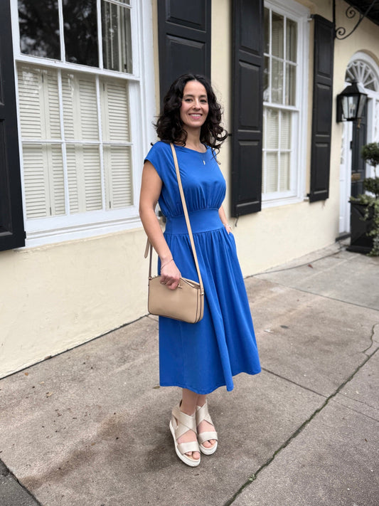 CATHERINE dress in Blue Iolite