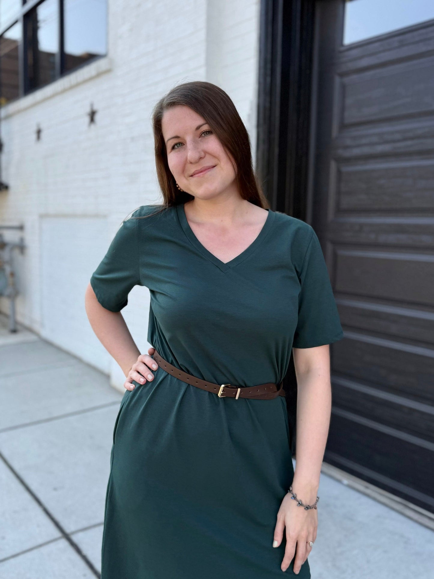 PALOMA dress in Deep Pine