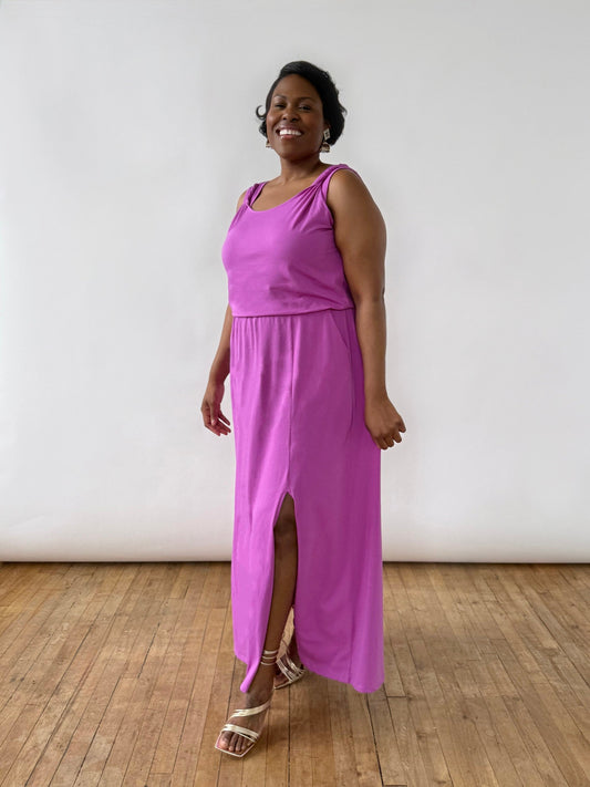 MICHAL dress in Magenta Bloom