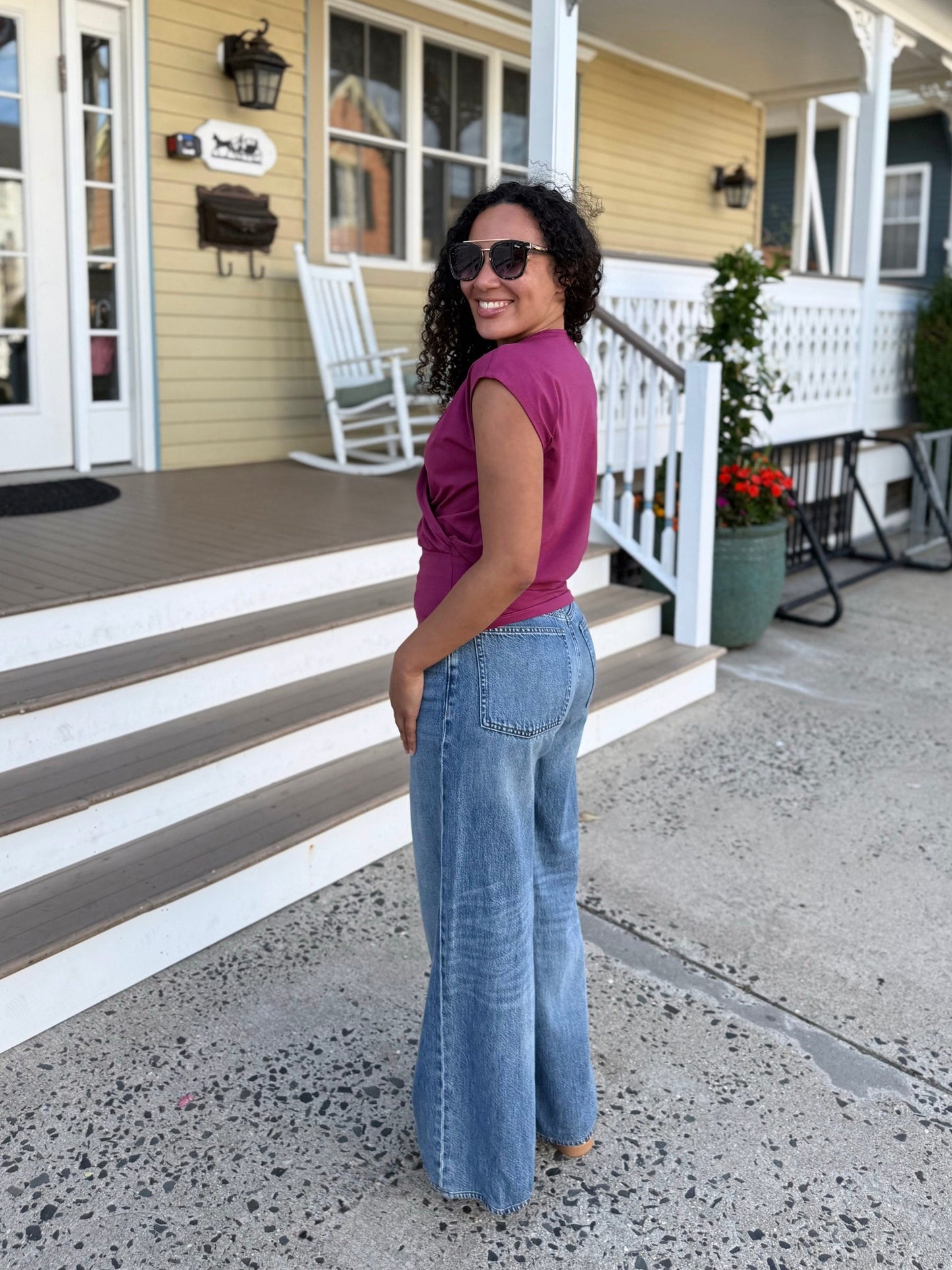 JOLIE top in Deep Berry