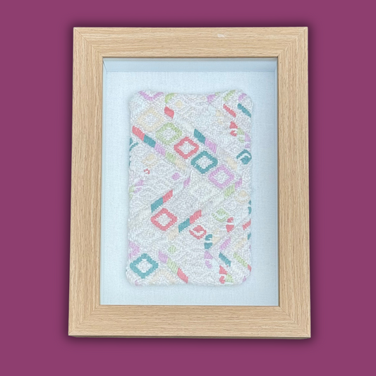 Small Framed Handwoven Textile (Natural Frame)