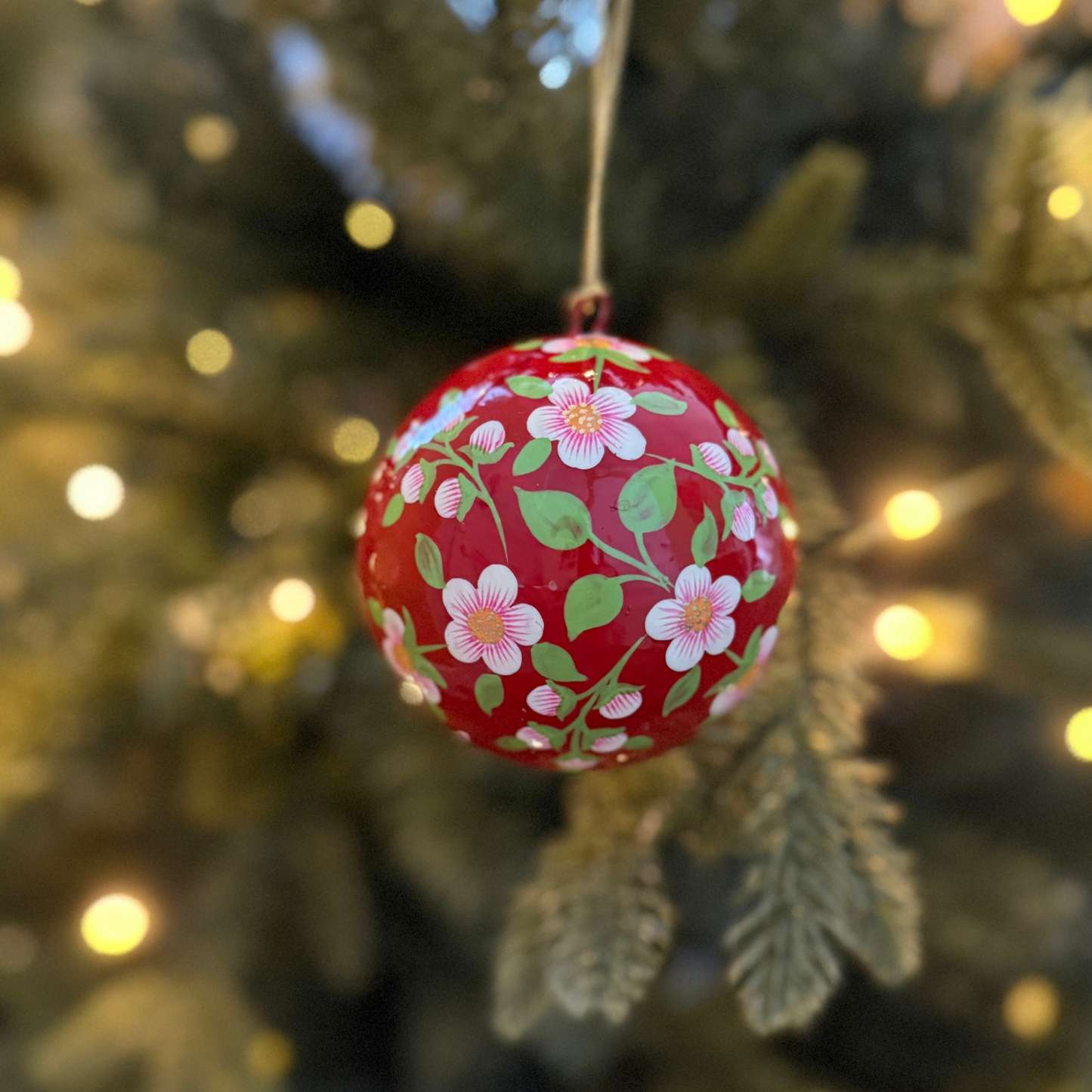 Handpainted Paper Mache Christmas Ornaments from Kashmir – Fair Trade Holiday Decor