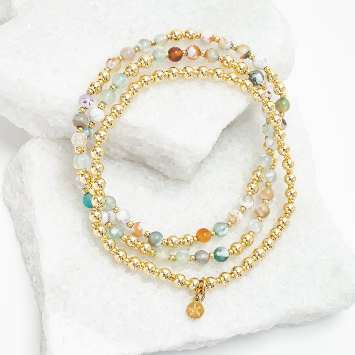 Light We Carry Bracelet Set in Agate