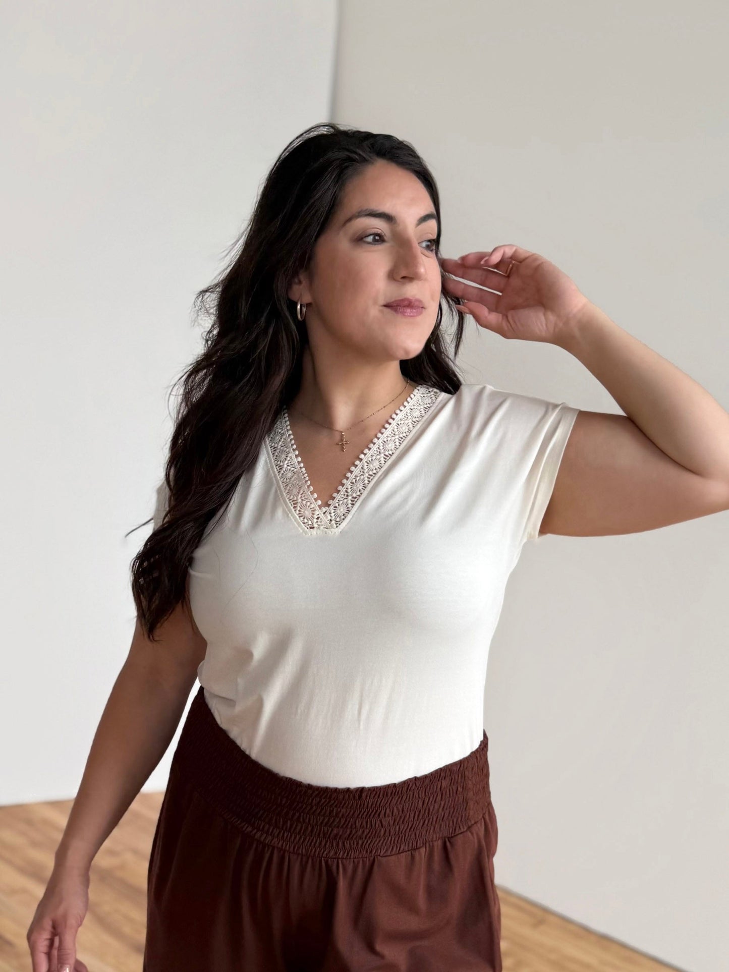 NAYA novelty tee in Light Ivory