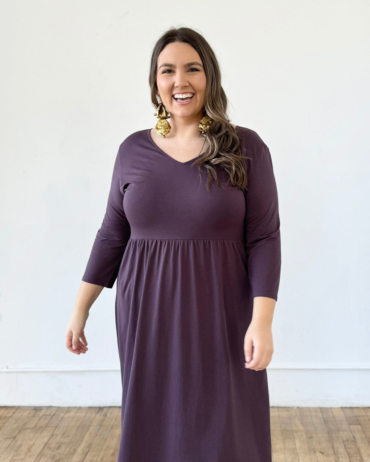 BRIE Maxi Dress in Plum