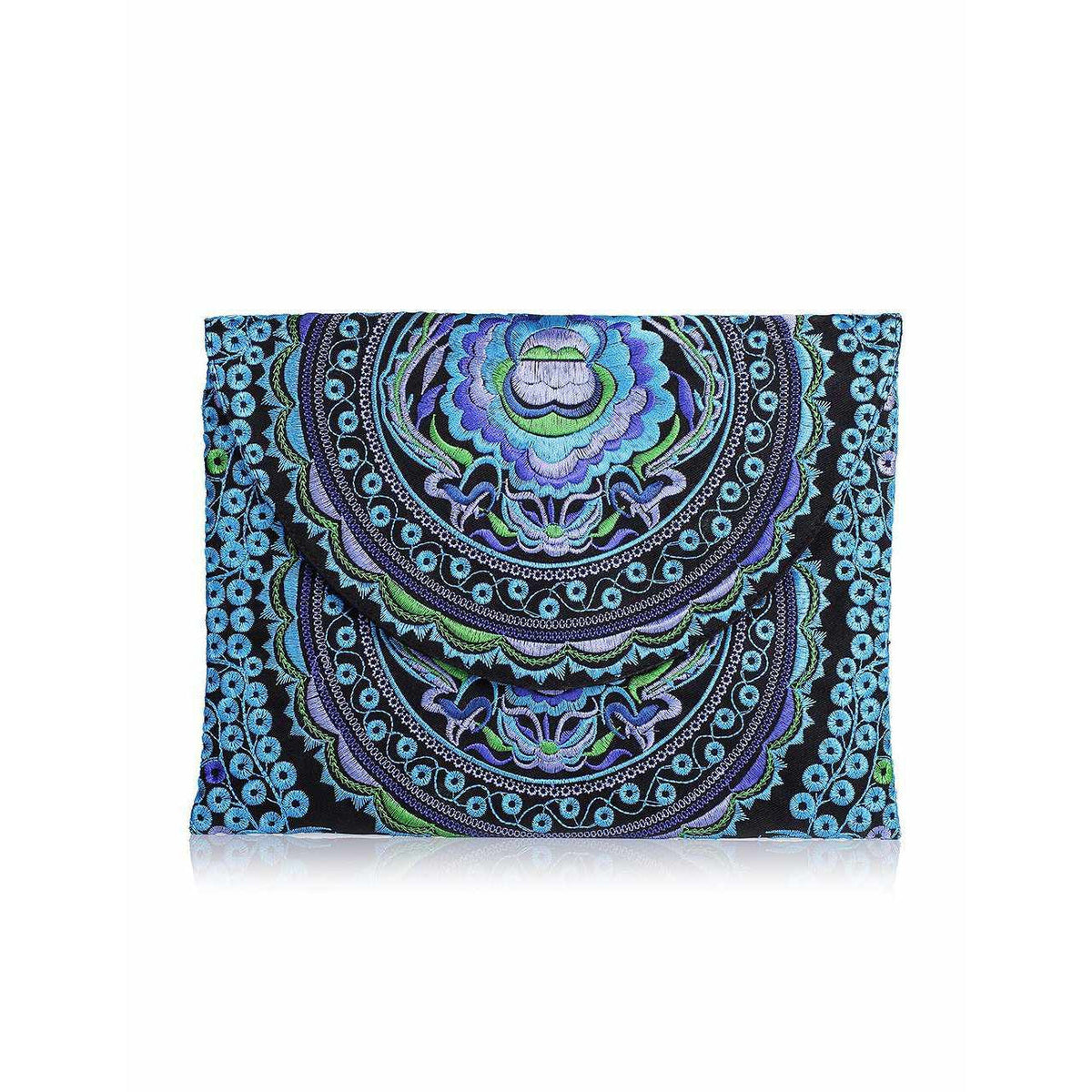Boho Style Embroidered Clutch Bag - Thailand