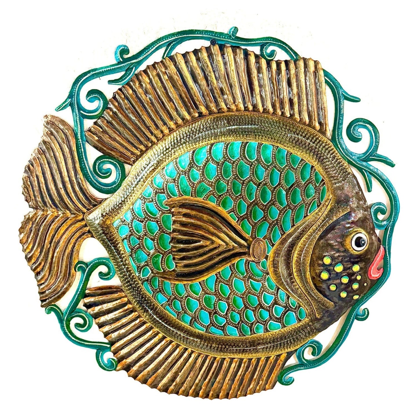 Turquoise Fish in the Sea