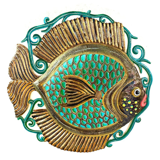 Turquoise Fish in the Sea