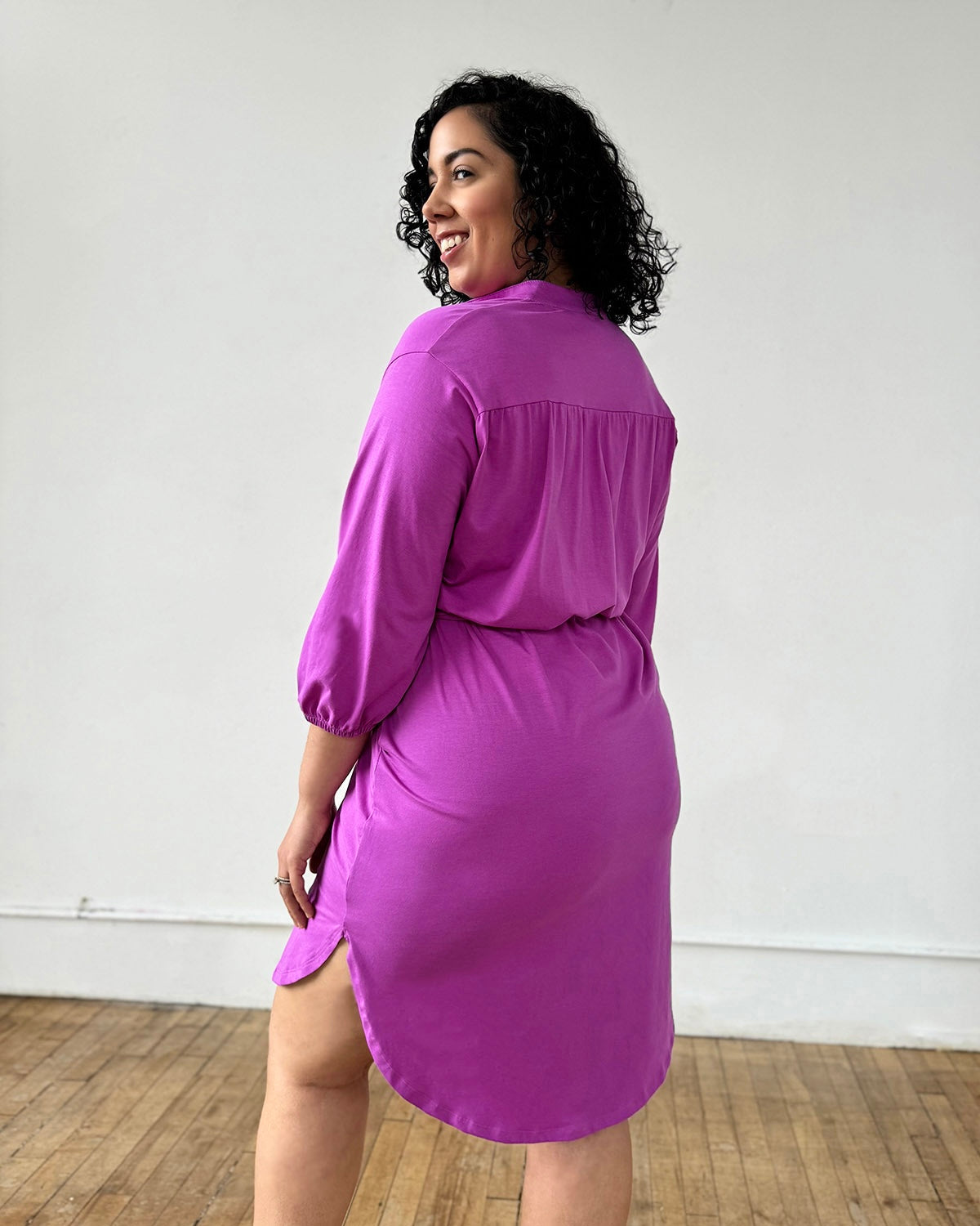 MILLIE dress in Magenta Bloom