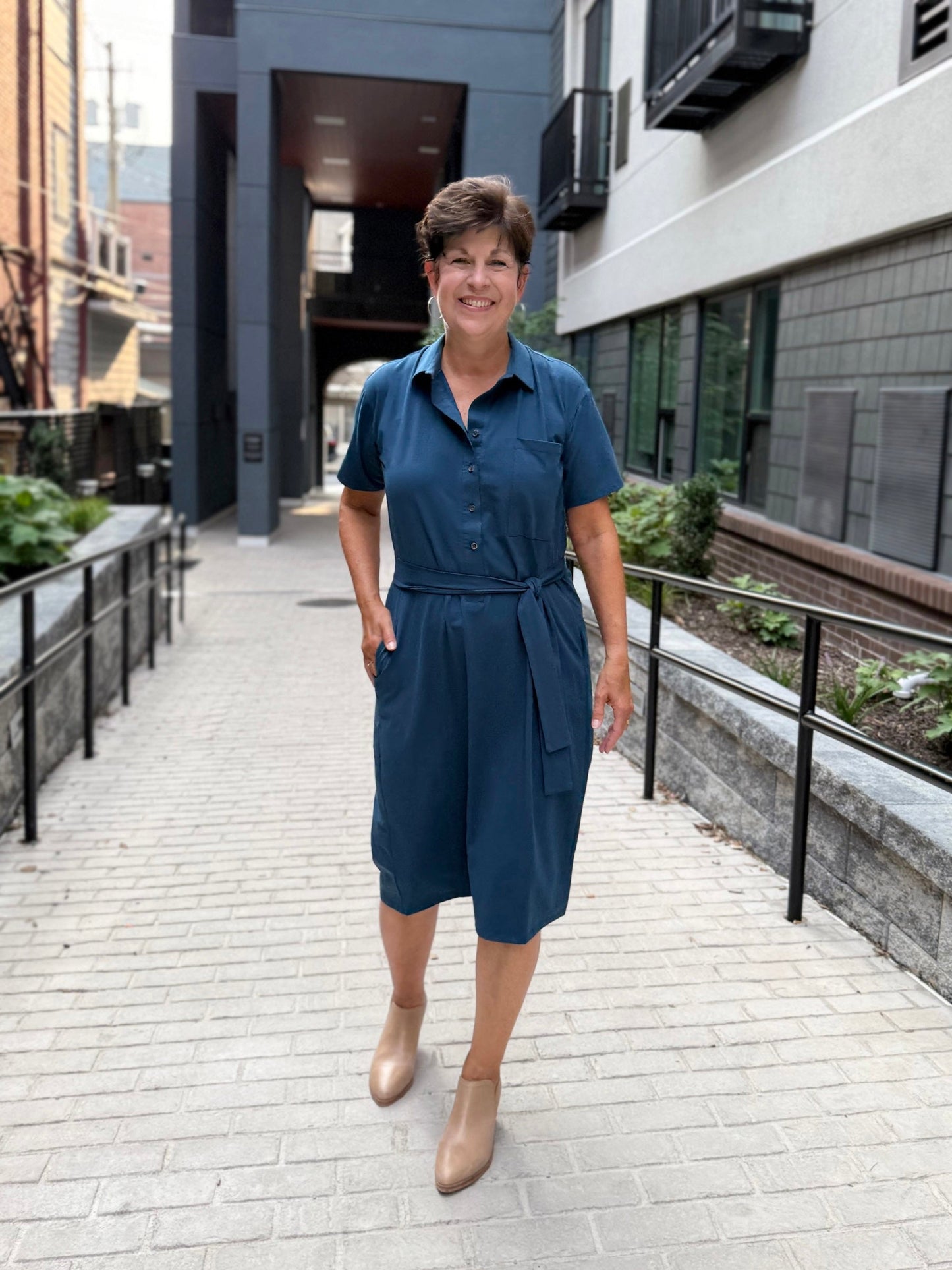 VANYA dress in Atlantic Blue