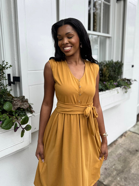 SERAPHINA dress in Light Amber