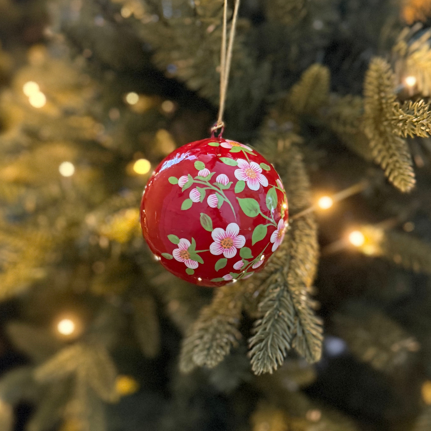 Handpainted Paper Mache Christmas Ornaments from Kashmir – Fair Trade Holiday Decor