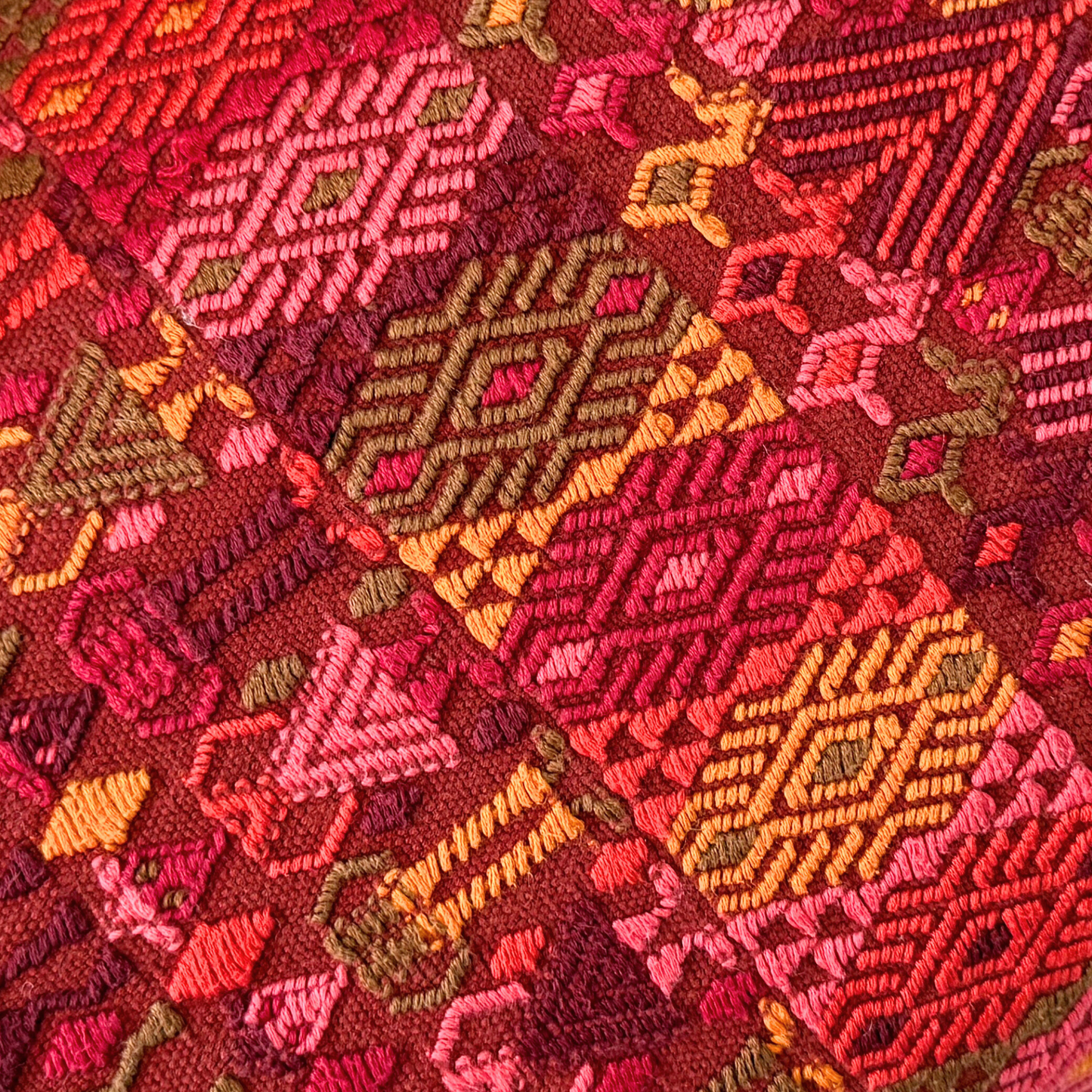 Huipil & Hemp Throw Pillow Cover