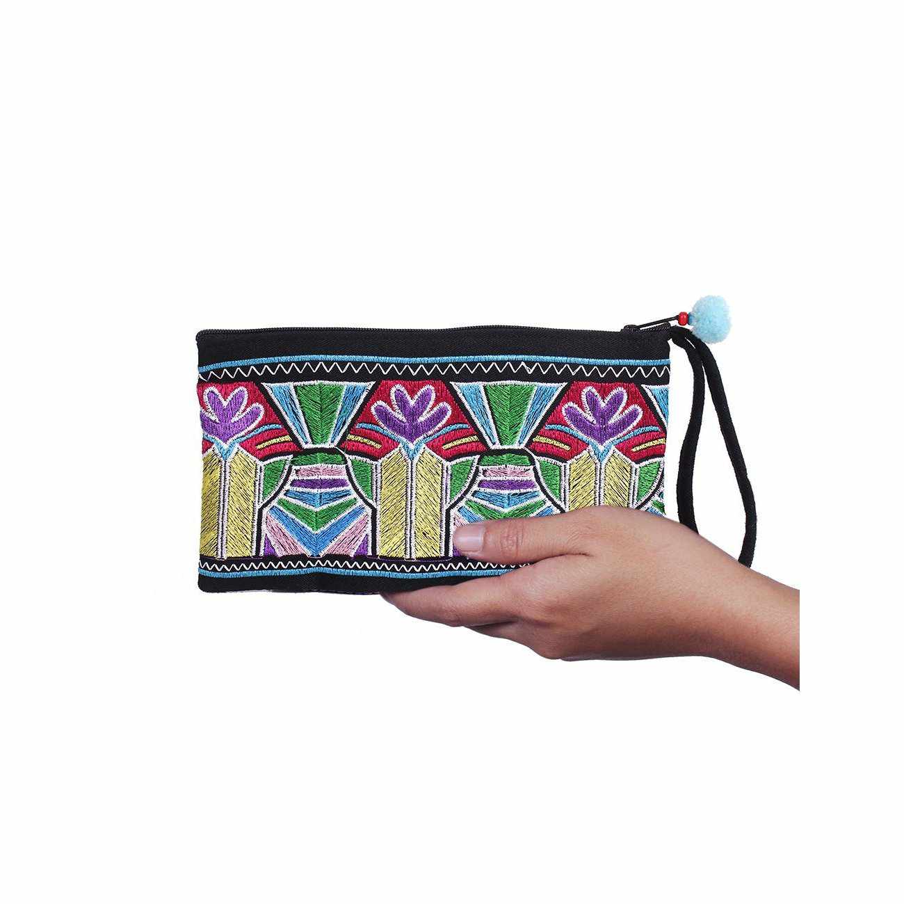 Deco Embroidered Wristlet - Thailand