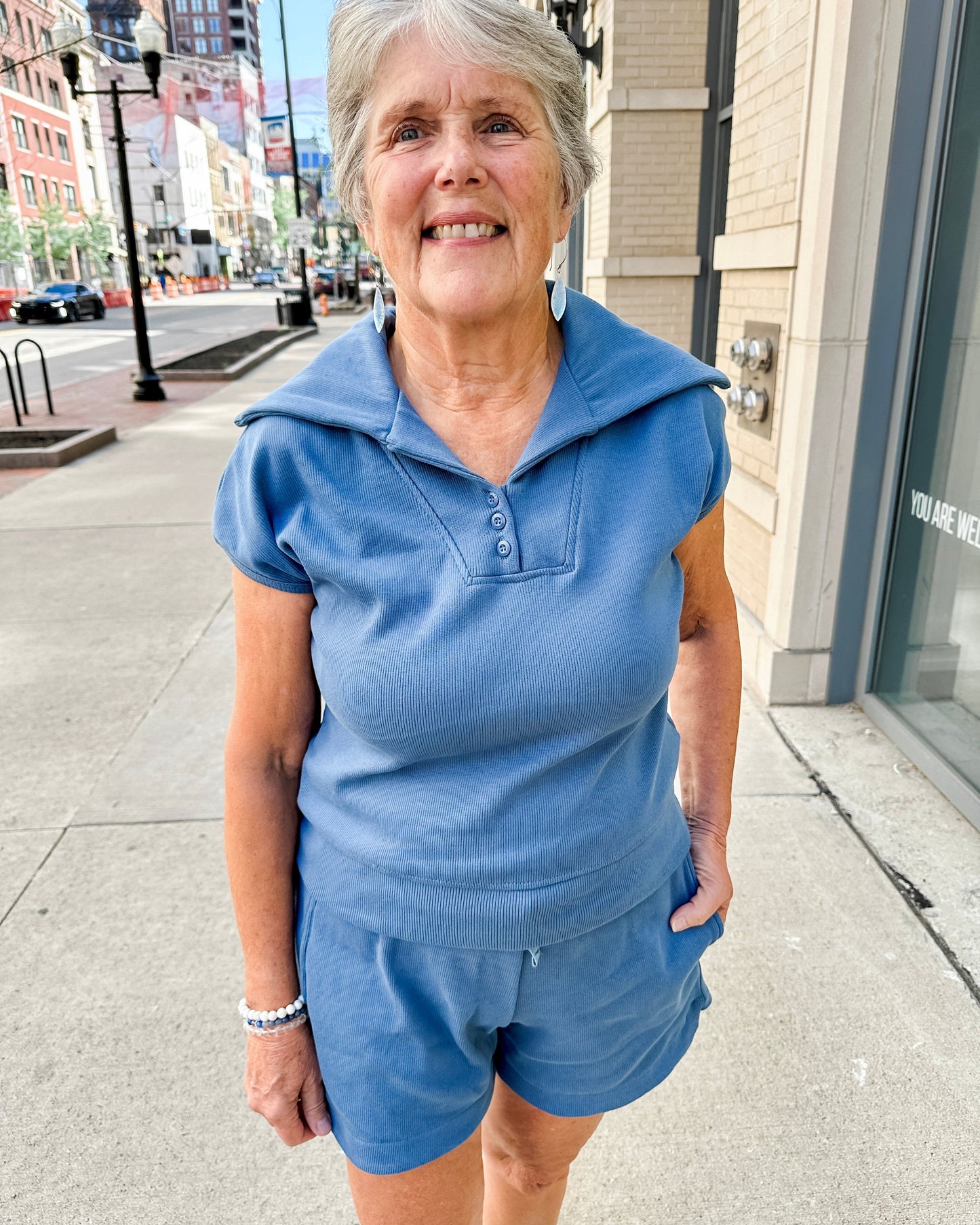 Knit Ribbed Cap Sleeve Top