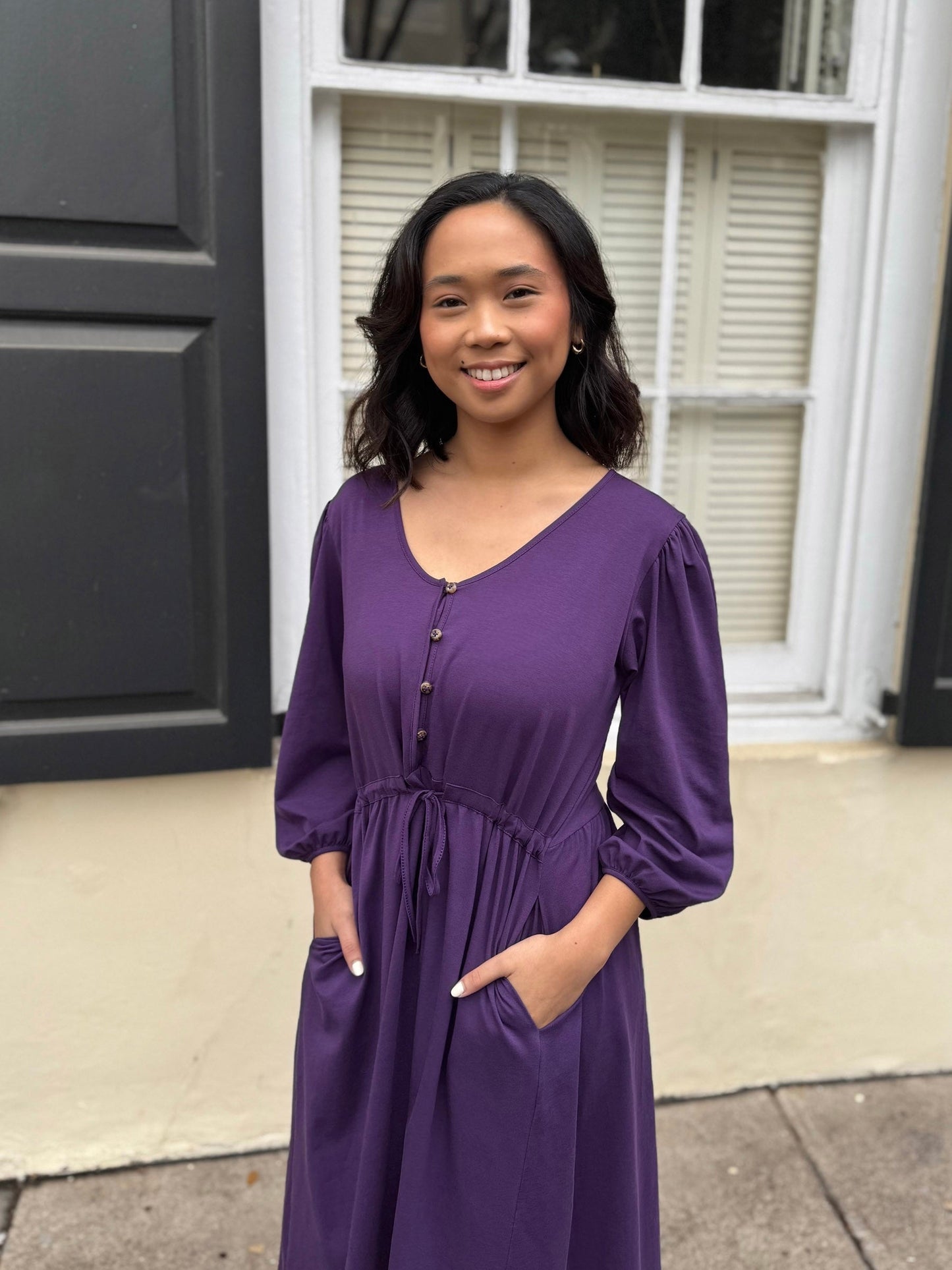 CALLIOPE dress in Midnight Dahlia