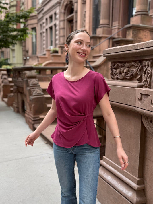 KEIRA top in Deep Berry