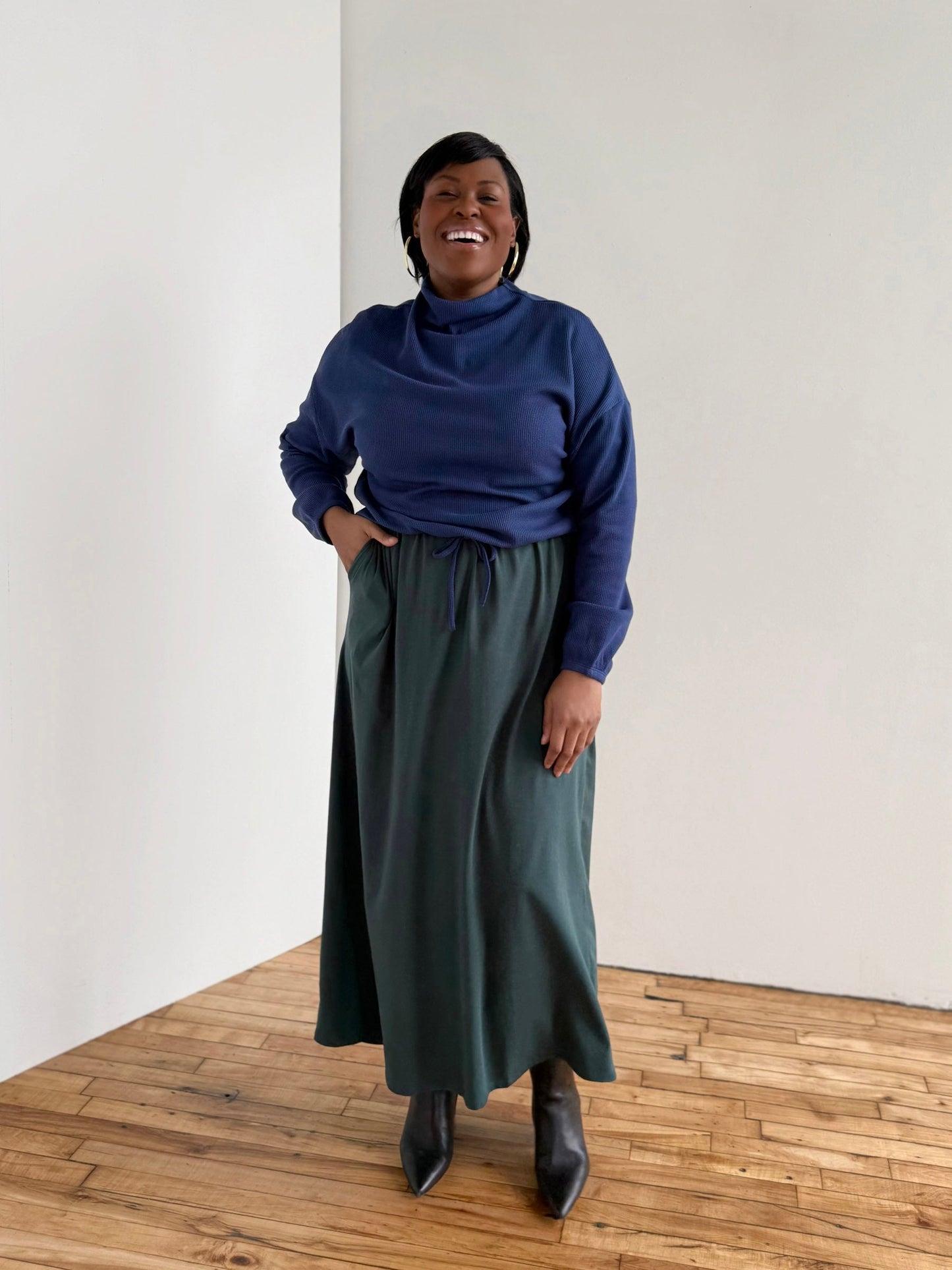 BRIE maxi dress in Deep Pine