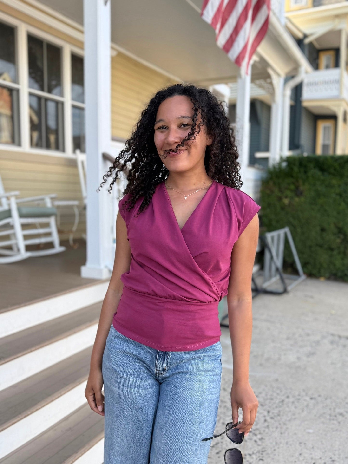 JOLIE top in Deep Berry