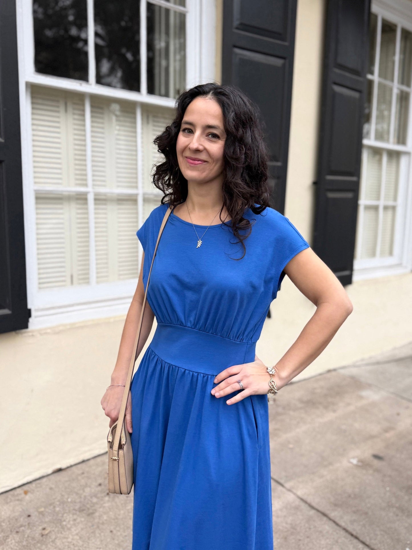 CATHERINE dress in Blue Iolite