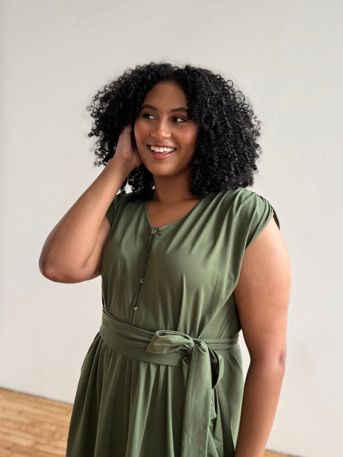 SERAPHINA dress in Meadow Green