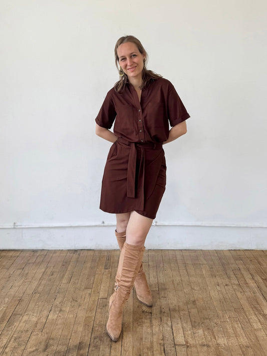 TULIP skirt in Burnt Cedar