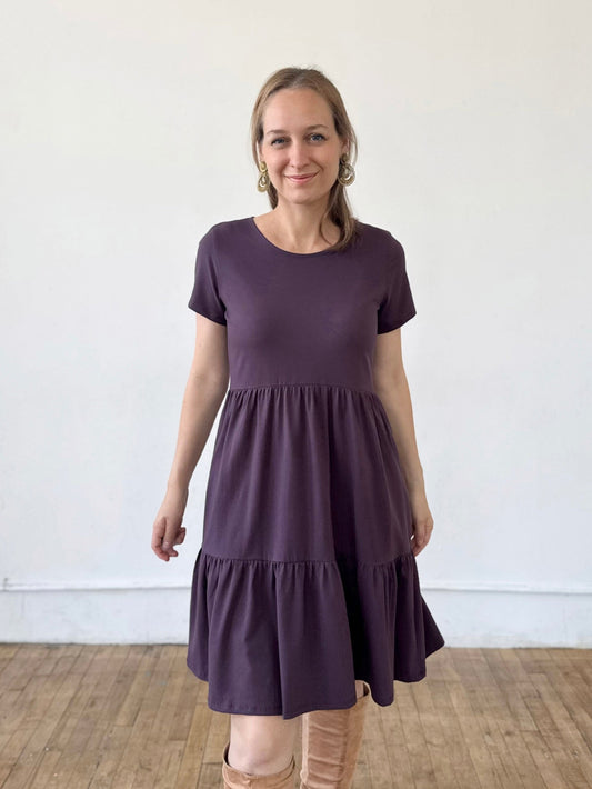 ARIA dress in Plum