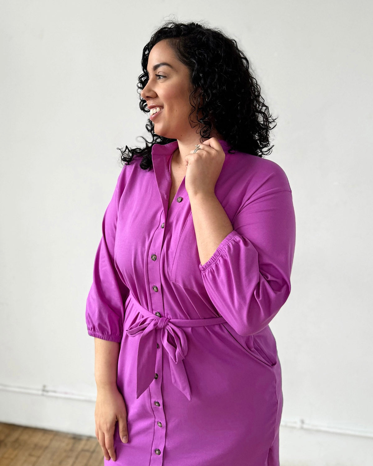 magenta dress for women MILLIE dress in Magenta Bloom – Trades of Hope