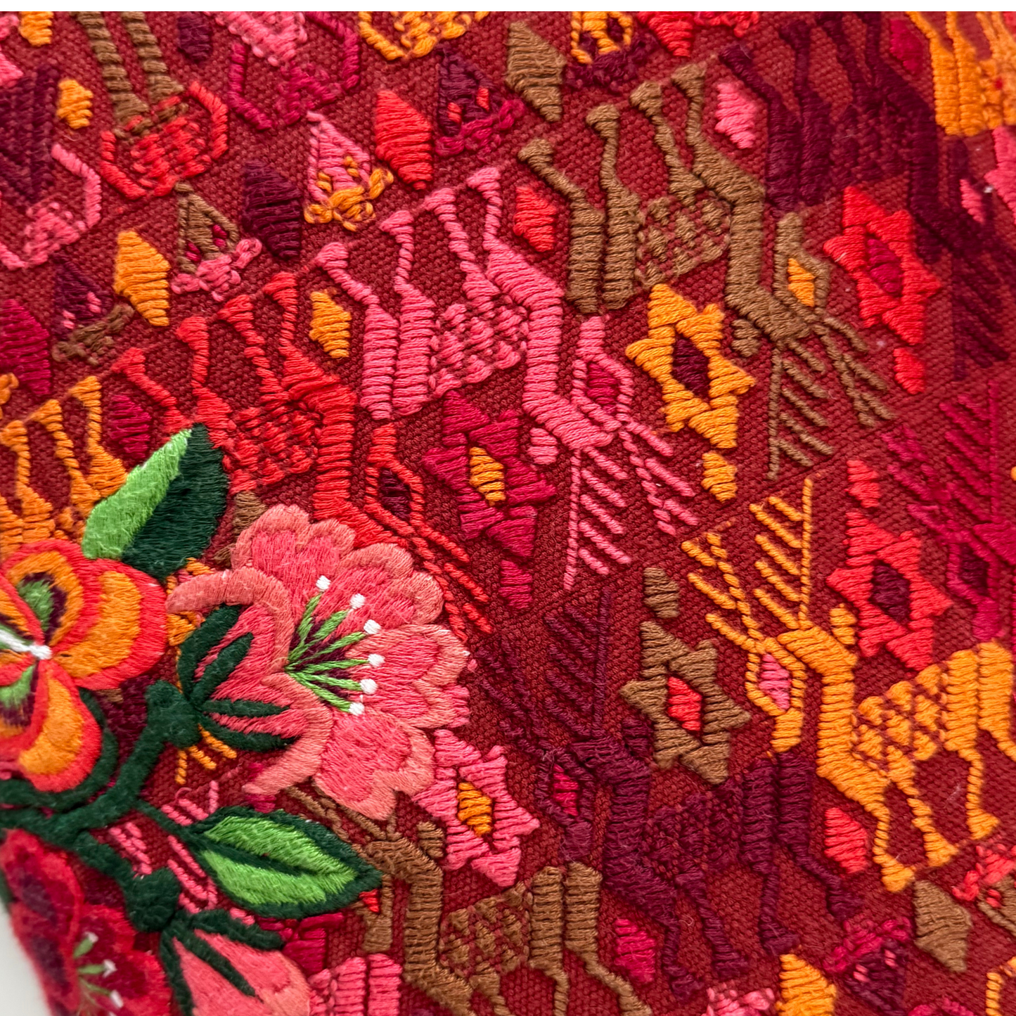 Huipil & Hemp Throw Pillow Cover