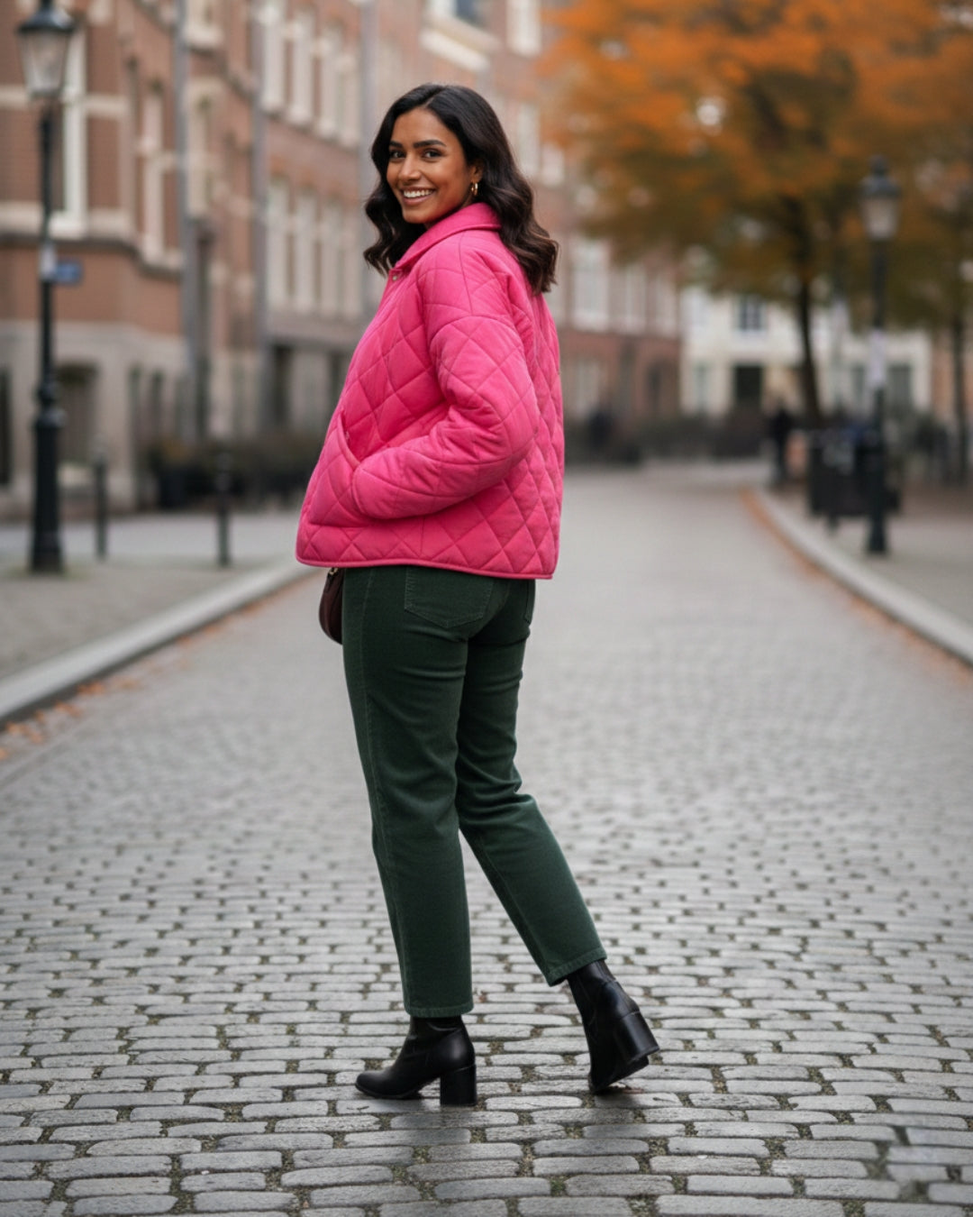 Countryside Quilted Jacket - Neon Pink