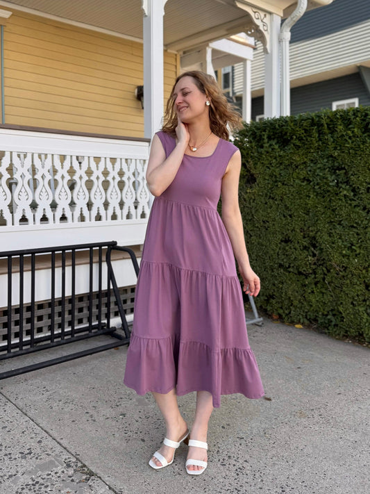 DARCY dress in Dusty Orchid