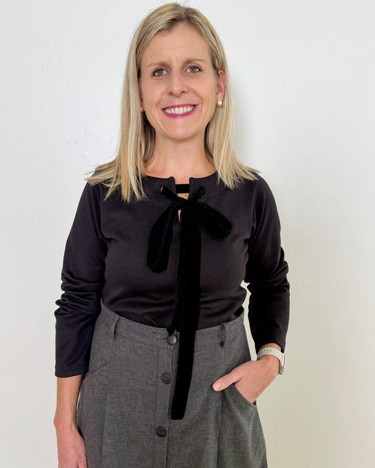 Velvet Tie Top