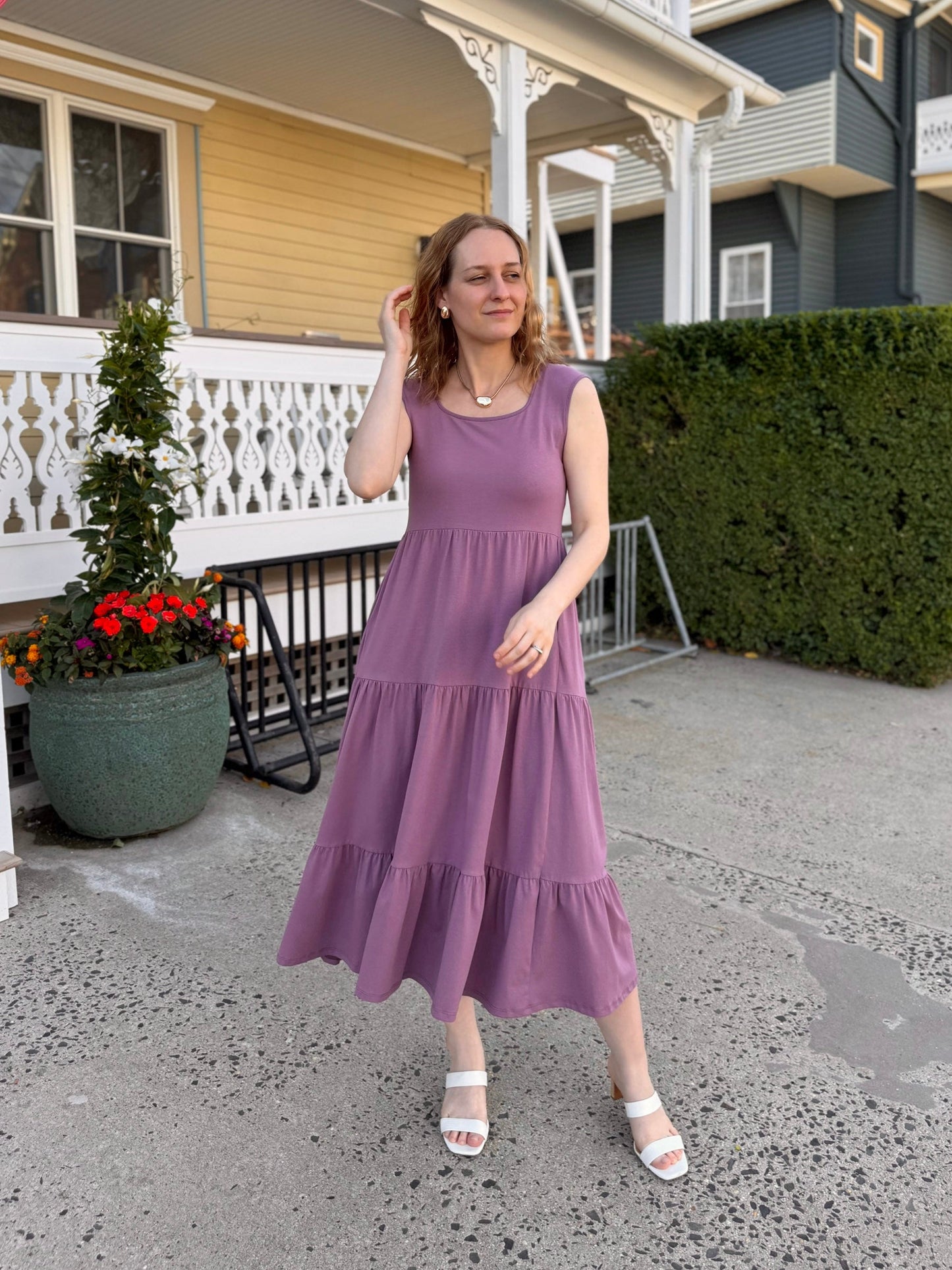 DARCY dress in Dusty Orchid