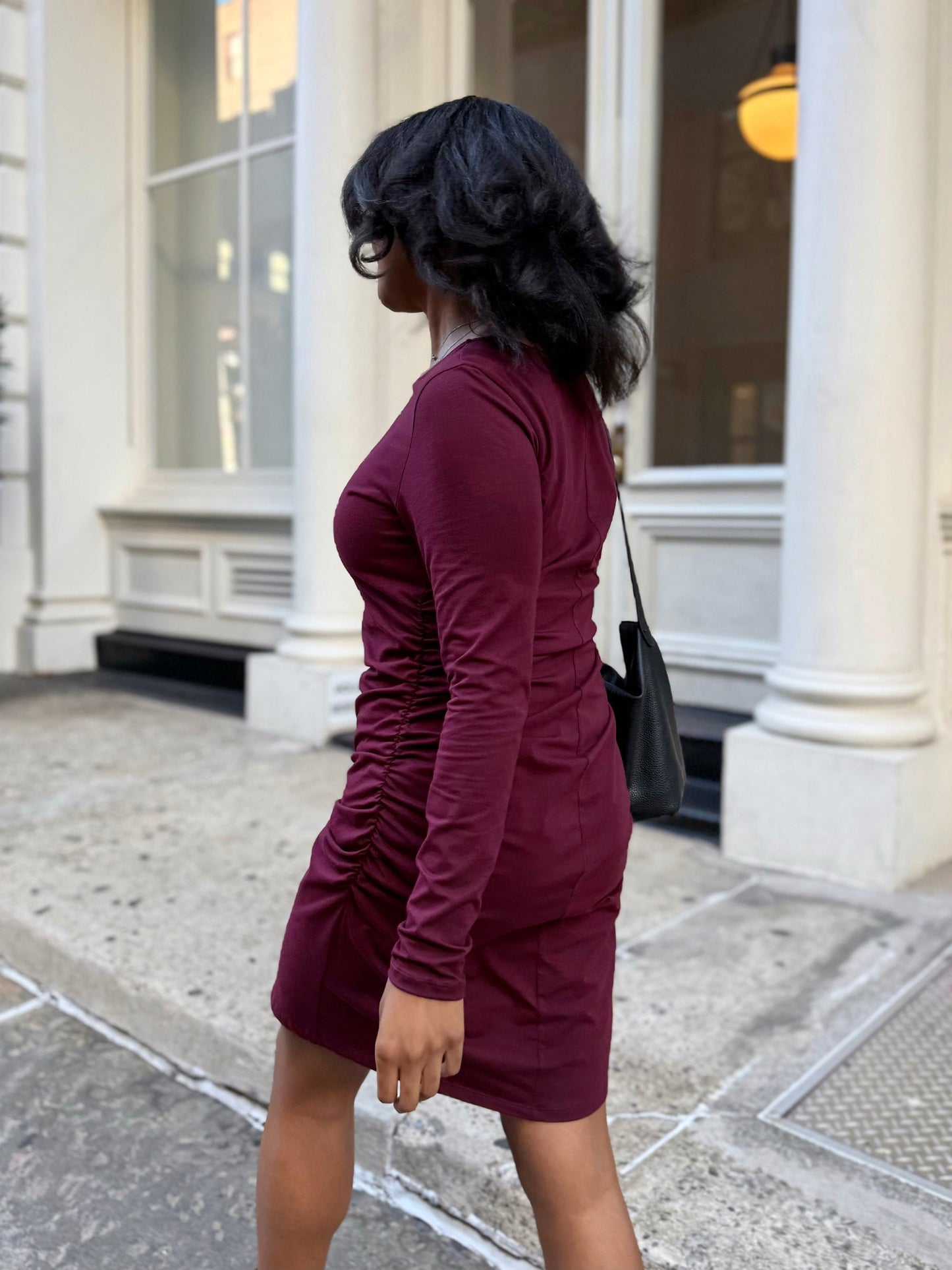 VIENNA dress in Merlot