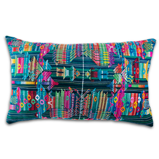 Huipil & Hemp Throw Pillow Cover