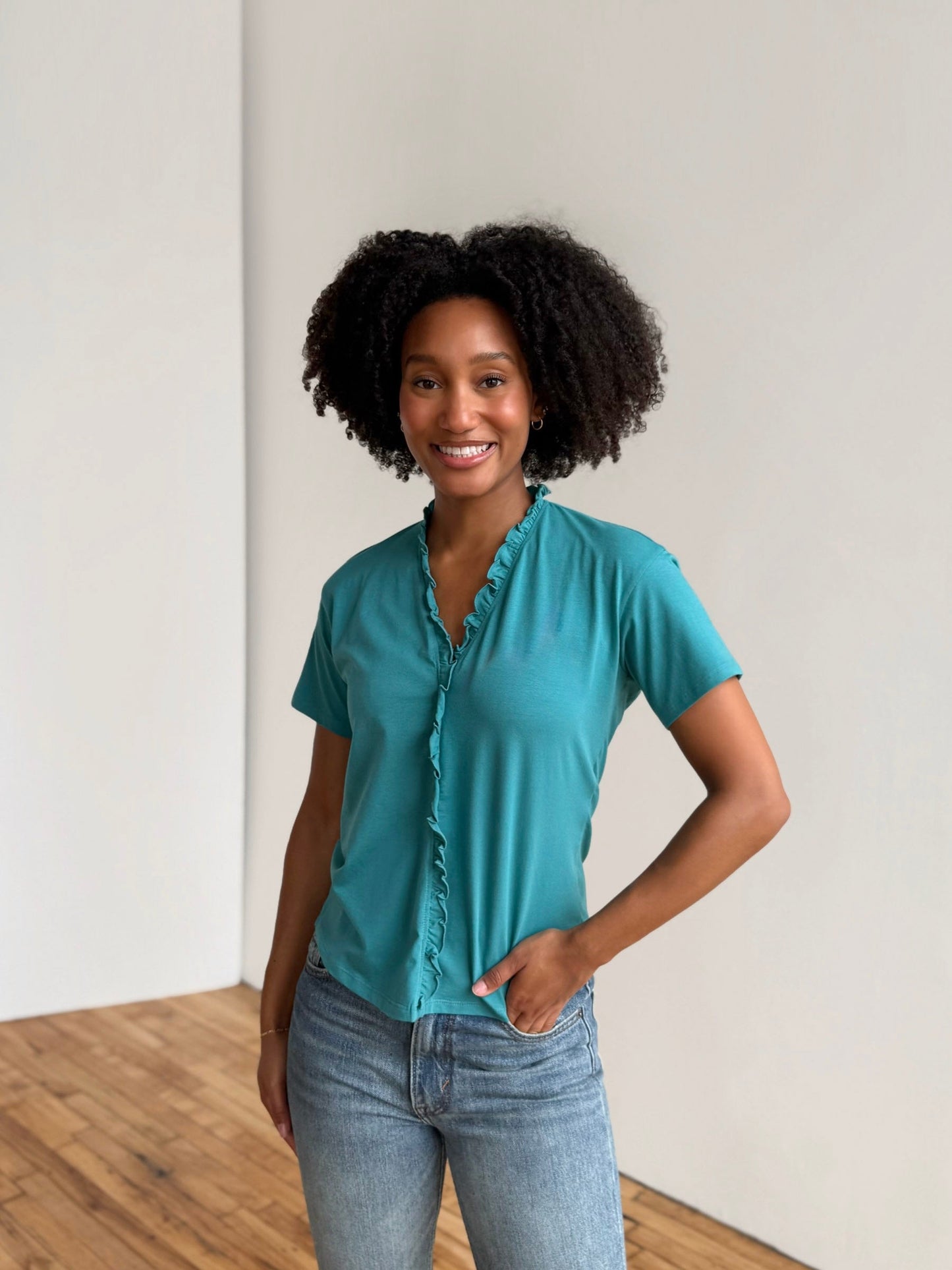 JOCELYN tee in Marine Teal