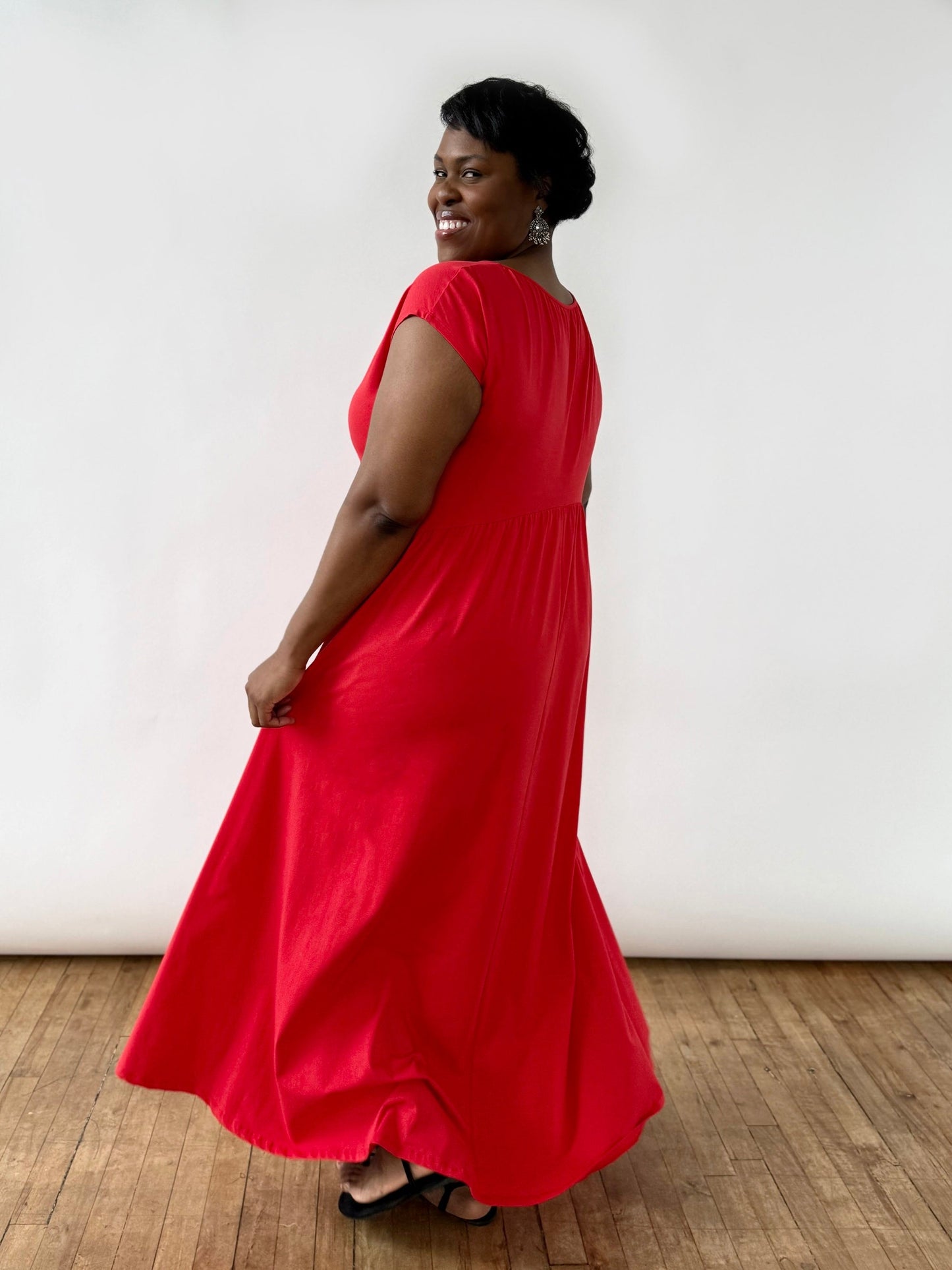 DEBORAH dress in Bright Ruby