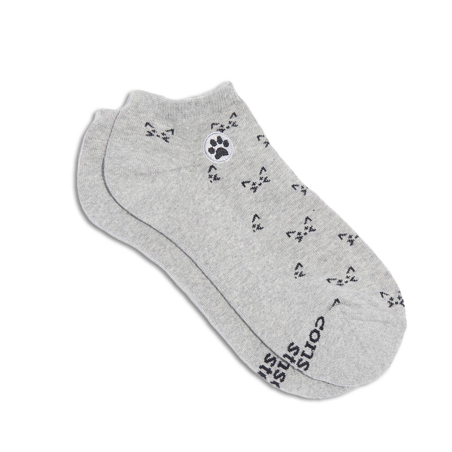 Ankle Socks that Save Cats | Gray - Gifts for Cat Lovers