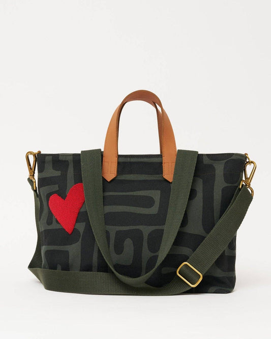 Commuter - Safari Kuba with Red Beaded Heart