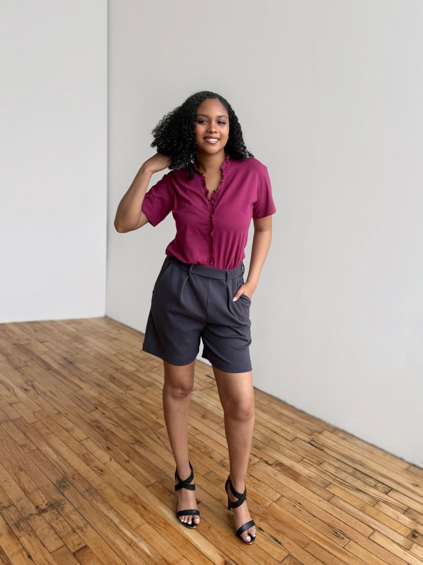 JOCELYN tee in Deep Berry