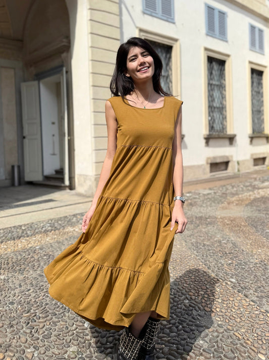 DARCY dress in Tapenade