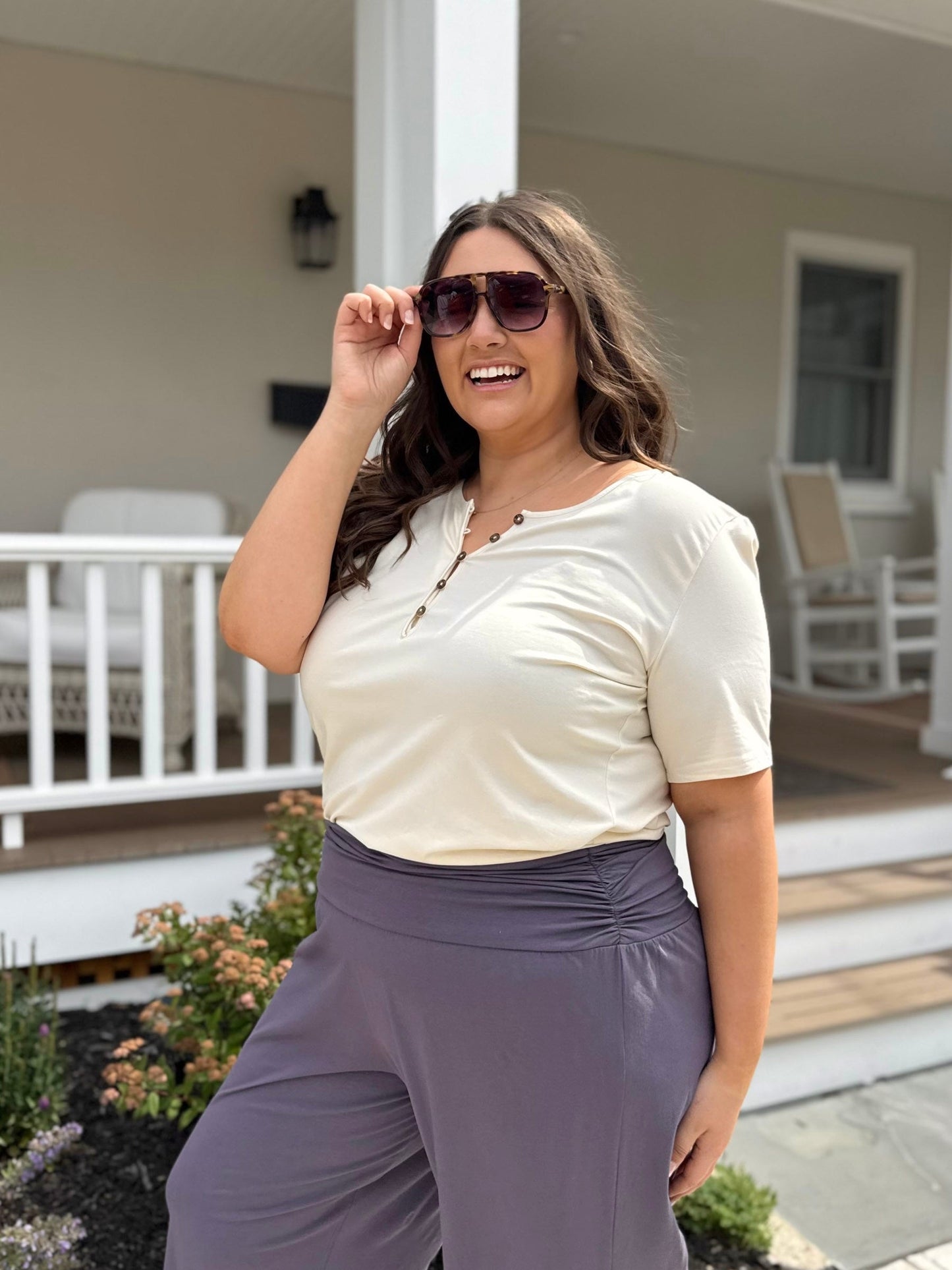 MALIKA pants in Dewberry