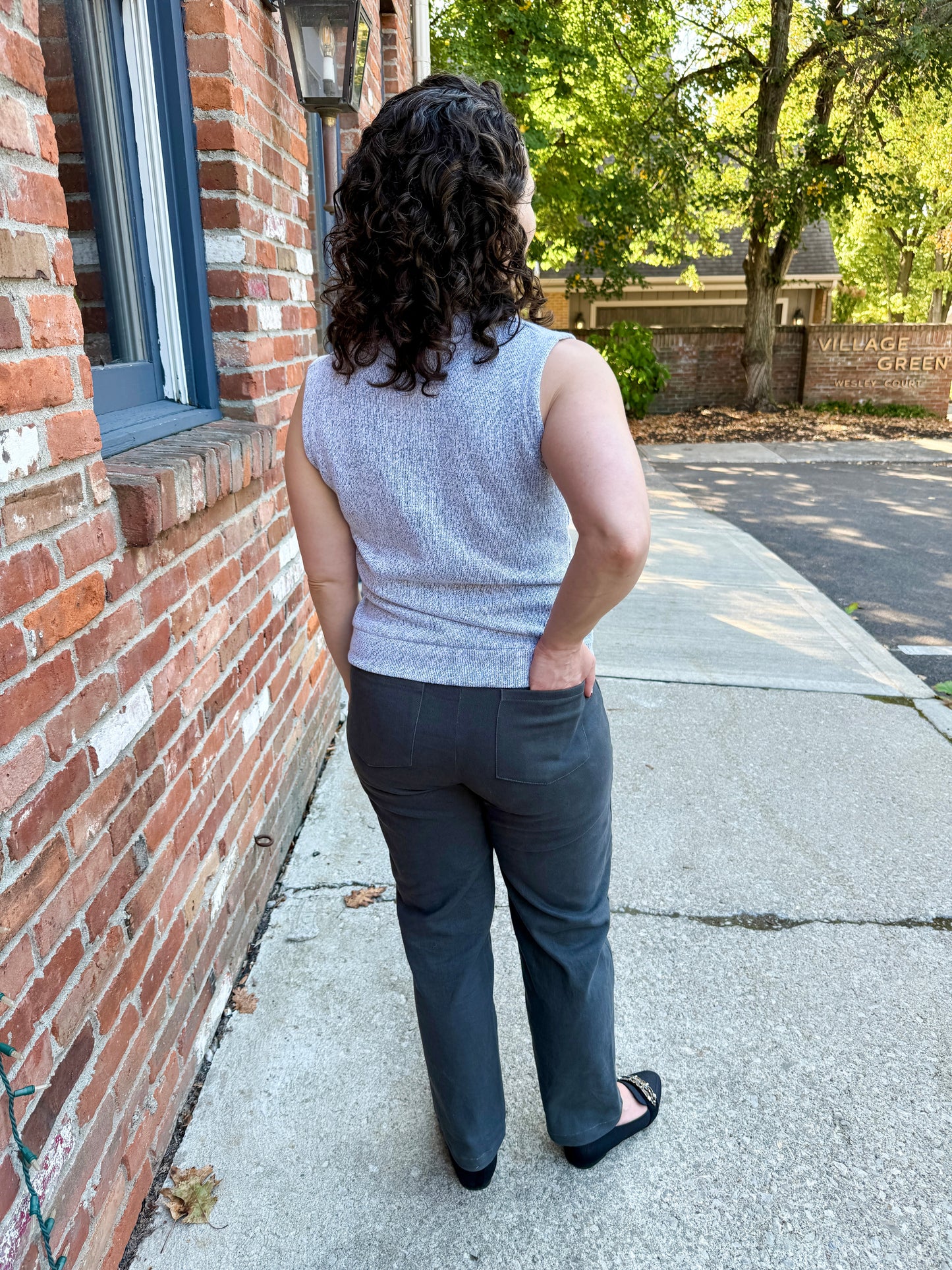 Fleece Vest Black and White