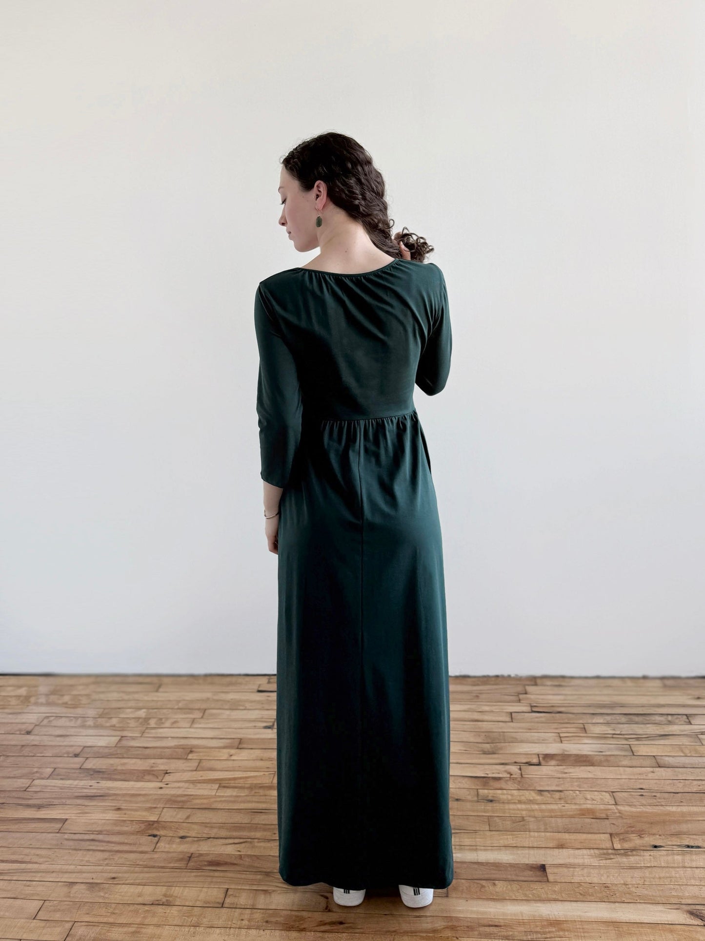 BRIE maxi dress in Deep Pine