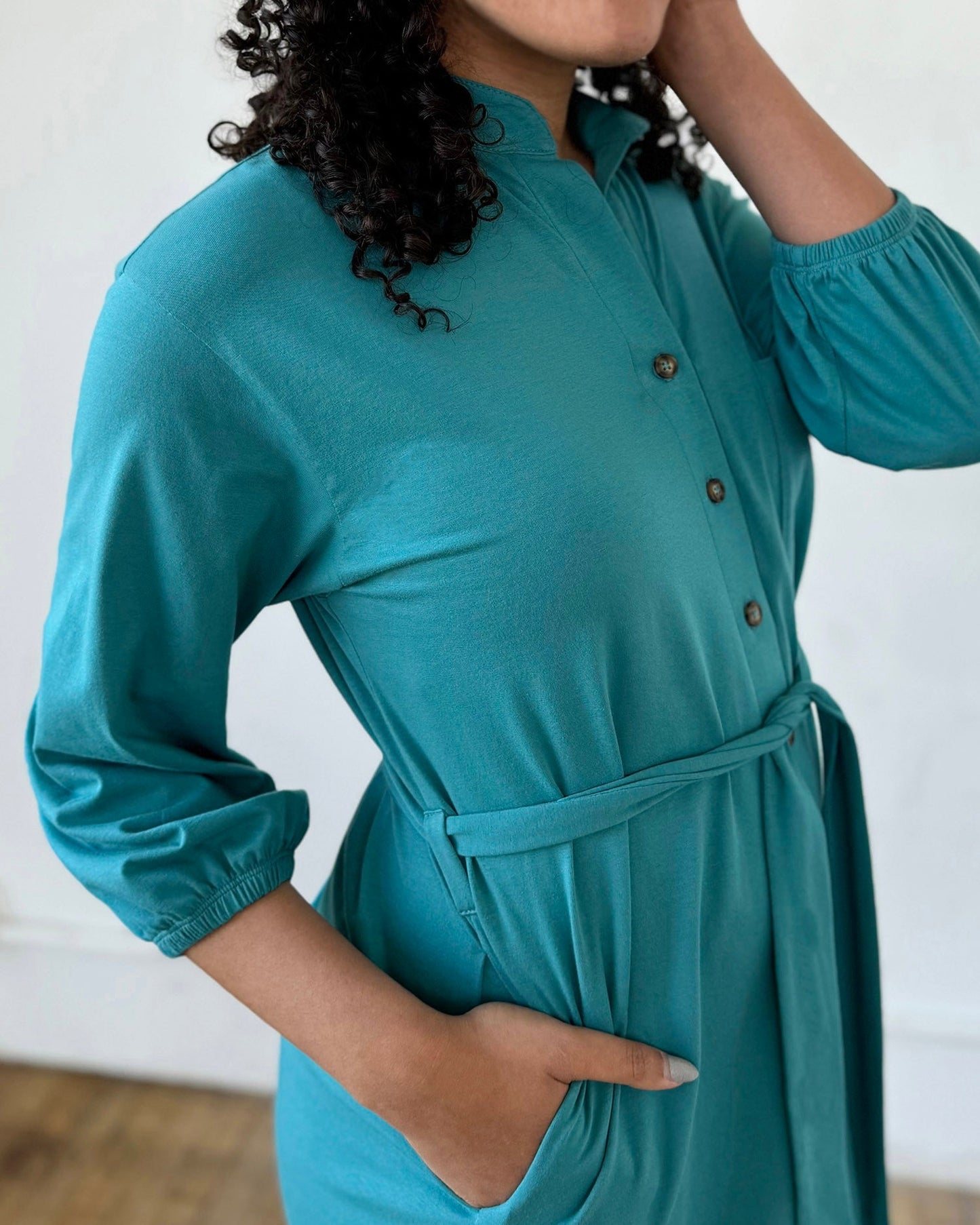 MILLIE dress in Marine Teal